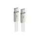 Дата кабель USB-C to USB-C 1.2m 60W 3A nylon white Acefast (6974316286257) - изображение 4
