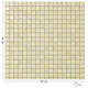 Лист мозаики Picaso Rainbow 20x20 mm бежевая с перламутровым оттенком 225 шт (WA 42) - изображение 1