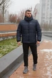 Мужская зимняя куртка утепленная на флисе водостойкая со съемным капюшоном 2XL Синяя - изображение 8