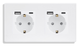 Двойная розетка с USB + Type-C 1DAL | Белый 2 гнезда (P157-STUTCX2.WT) - изображение 1