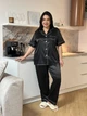 Стильна шовкова піжама для дівчат PLUS SIZE 2XL - зображення 2