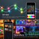 Умная RGB LED-гирлянда Oreunik 10 м 100 LED, Bluetooth, iDeal LED, синхронизация с музыкой, пульт, IP65, USB - изображение 6