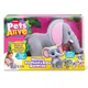 Интерактивная игрушка Pets Alive Мама слониха с малышами, звук, движение, высота 21 см - изображение 1
