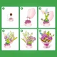 Конструктор в капсуле Max Bouquets S1 Букет роз 143 детали с LED-гирляндой - изображение 3