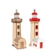 Збірна дерев'яна модель Lighthouse Маяк Фелгейраш Порту Португалія - зображення 2