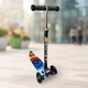 Самокат Scooter с подсветкой колес для девочки и мальчика синий - изображение 1