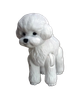 Фигурка собаки породы Той Пудель Toy Poodle Игрушка Декор Антистресс 3D печать Пластик 70 мм Белый - изображение 1