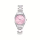 Женские кварцевые часы круглой формы (Silver-Pink) - изображение 2