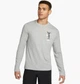 Чоловічий лонгслів Nike Long Sleeve T-Shirt Dri-Fit Wild Card M Сірий DX0981-063 - зображення 1