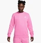 Світшот чоловічий Nike Sportswear Club Fleece Crew Pink L Рожевий BV2662-675 - зображення 1