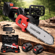 Акумуляторна ланцюгова пила Chain Saw 16″ 36V 40 см 6.0 Ah з 2 АКБ Безключове натягування Автоматичне змащення Електропила для дров саду - изображение 3