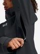 Спортивна вітровка з капюшоном жіноча Jack Wolfskin A65871-6350 XS Темно-сіра (4064886664448) - зображення 5