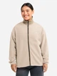 Толстовка на молнии утепленная флисовая без капюшона женская Jack Wolfskin A65943-T0612 S Бежевая (4064886781299) - изображение 1
