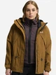 Куртка демисезонная короткая с капюшоном женская Jack Wolfskin A66229-G0095 S Коричневая (4064886760669) - изображение 3