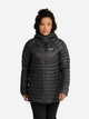 Куртка демисезонная удлиненная с капюшоном женская Jack Wolfskin A66386-6000 M Черная (4064886763578) - изображение 1