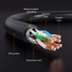 Патч-корд CableTime Cat8 FTP 40Gbps 2000MHz, 0.5 м, чорний (CN80E) (CA915637) - зображення 4