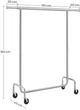 Вішалка для одягу, гардеробна Songmics 160x150x45 см HSR11S - изображение 7