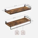 Універсальний комплект кухонних поличок на стіну Songmics 40x15,5x5 см + 40x15,5x9 см LWS441B01 - изображение 8