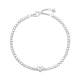 Браслет Pandora "Блестящее паве" (Silver-White) - изображение 2