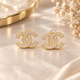 Серьги в стиле CHANEL 1.5 см (Gold) - изображение 1