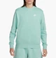 Світшот чоловічий Nike Sportswear Club Fleece 2XL Блакитний BV2662-309 - зображення 1