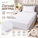 Простынь на резинке IDEIA 90 x 200 x 35 см универсальная трикотажная Хлопок с эластаном Белая (4823133302317) - изображение 2