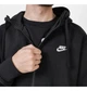 Кофта мужская Nike M Nsw Club Hoodie Fz Ft L Черный BV2648-010 - изображение 5