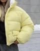 Пуховик жіночий короткий трендовий X-Woyz LS-8972-6 60215 M жовтий - изображение 8