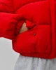 Пуховик жіночий короткий трендовий X-Woyz LS-8972-14 60214 M червоний - изображение 5