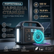 Портативная зарядная станция Gaiaray 100W 76.8 Wh, LiFePO4 Повербанк с AC розеткой 220V и LED фонарем - изображение 1