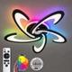Люстра потолочная светодиодная с музыкальной колонкой и RGB подсветкой для гостиной и спальни VALESO YZD1274 - изображение 1