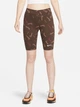 Велосипедки жіночі Nike W Nsw Short Aop Prnt XS Коричневий DO2561-237 - зображення 1