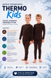 Детское термобелье Thermo Kids на флисе, комплект кофты и брюки, термобелье для мальчика и девочки, в размере 110 - изображение 1