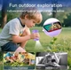 Микроскоп детский цифровой с камерой 1000x зумом LED подсветкой фото видеозаписью встроенной памятью USB портативный карманный учебный школьный для наблюдений игр для опытов или экспериментов и развития детей фиолетовый (1173) - изображение 6
