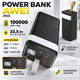 Павербанк AWEI J86A 100000 мАг 22.5 Вт, Power Bank зі швидкою зарядкою PD/QC, LED-дисплеєм і великою ємністю - зображення 1