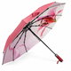 Женский зонт автомат Три Слона N7567 Pink Lily Антиветер , Красный - изображение 6