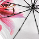 Женский зонт автомат Три Слона N7567 Pink Lily Антиветер , Красный - изображение 9