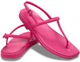 Жіночі сандалі Маямі Crocs Miami Thong Flip Dragonfruit (36-37, малиновий) - зображення 1
