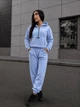 Костюм женский теплый из флиса голубого цвета 39446 42/44 - изображение 1