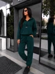 Костюм женский теплый из флиса изумрудного цвета 39442 42/44 - изображение 2