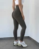 Женские спортивные легинсы лосины с двойным Push-Up и высоким утягивающим поясом для фитнеса зала пуш-ап Графит S (LPP6S) - изображение 2