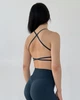 Женский спортивный топ линии V-Shape с вынимающимися чашечками дышащая ткань для активных тренировок Изумруд M (TV8M) - изображение 2