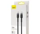 Кабель Baseus Cafule Flash Charging Type-C to Type-C 100W PD 2.0 2m Черный/Серый (CATKLF-ALG1) (480 Мбит/с) - изображение 5