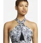 Спортивний топ жіночий Nike W Nk Df Swsh Wrap Bra Aop XS Комбінований DX1778-010 - зображення 2