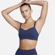 Спортивний топ жіночий Nike Alate Trace Light-Support S Синій DO6608-410 - зображення 1