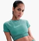 Спортивний топ жіночий Nike Pro Turquoise S Бірюзовий HV3673-017 - зображення 1