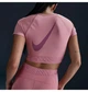 Спортивний топ жіночий Nike Dri-Fit Short-Sleeve Cropped Graphic Top Pink L Рожевий HM6369-699 - зображення 2