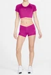 Спортивний топ жіночий Nike Pro Dri-Fit Women's Short-Sleeve Top XS Рожевий CJ4185-601 - зображення 3