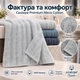 Набор махровых полотенец Cestepe Premium Ezgi 3 шт 80×150 см 100% хлопок серо-голубой - изображение 2