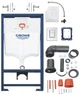Инсталляция Grohe Rapid SL 38772001 с панелью смыва Skate Cosmopolitan 38732000 + унитаз подвесной Kroner Armada WHI513636 Tornado Rimless с сиденьем Soft Close дюропласт (38772001KA51T) - изображение 13
